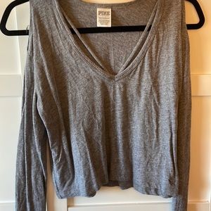 Cute Victoria Secret long sleeve with shoulder cut outs!